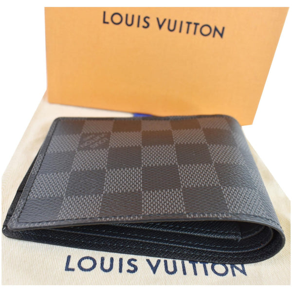 Authentic Louis Vuitton  Damier Graphite Canvas Multiple Wallet Black